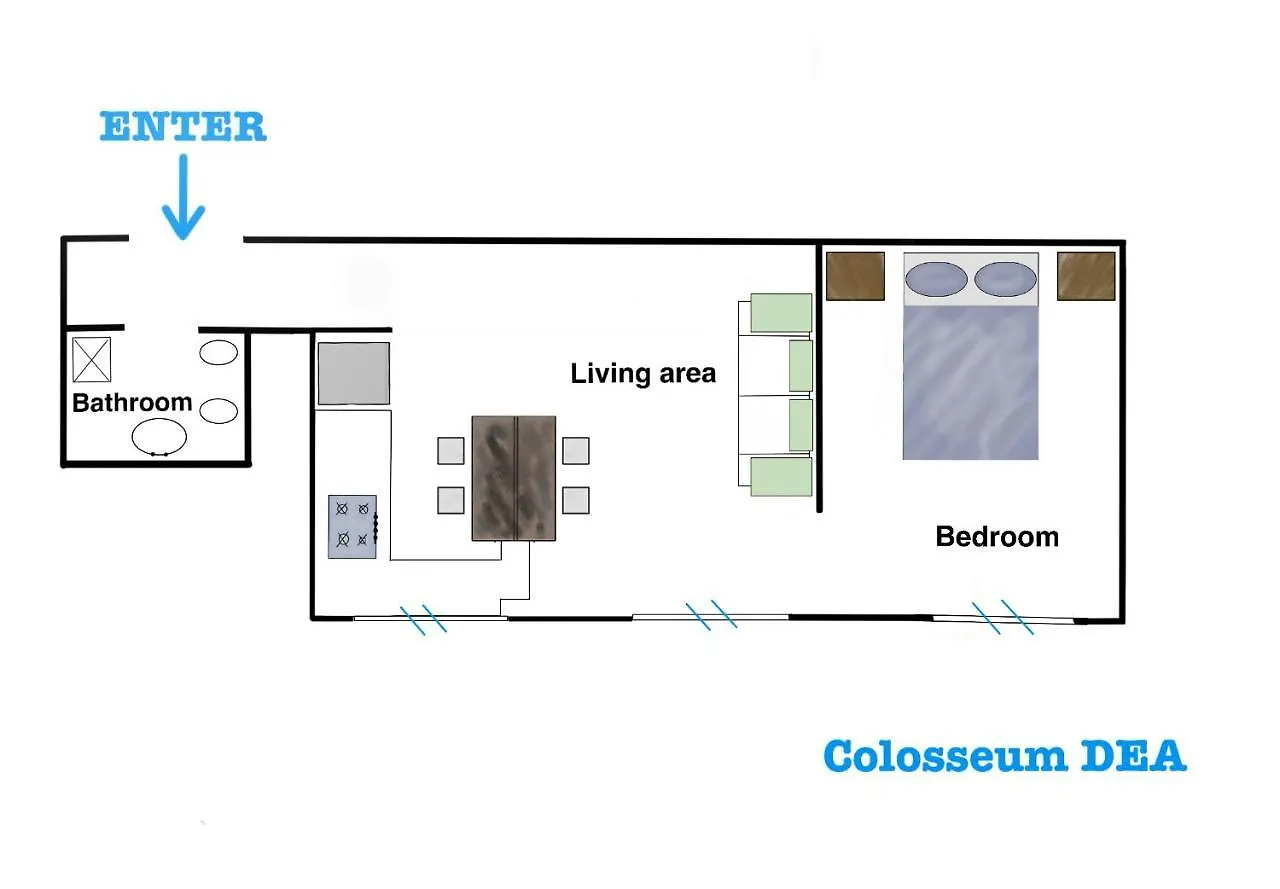 Casa Vacanza Colosseum Dea Rome Appartement